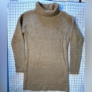 Abercrombie & Fitch Cowl Neck Tan/Brown Sweater Dress - Size Women’s Small